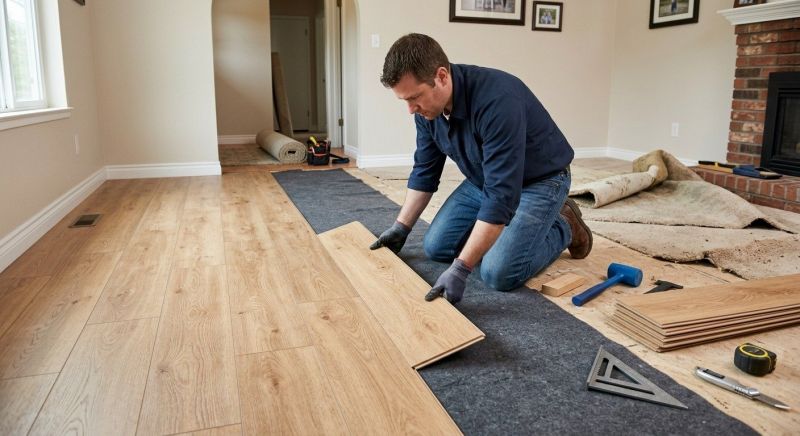 Laminate Floor Remodeling in Owings Mills, MD
