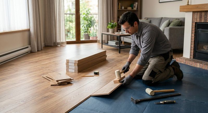 Laminate Floor Remodeling in Owings Mills, MD