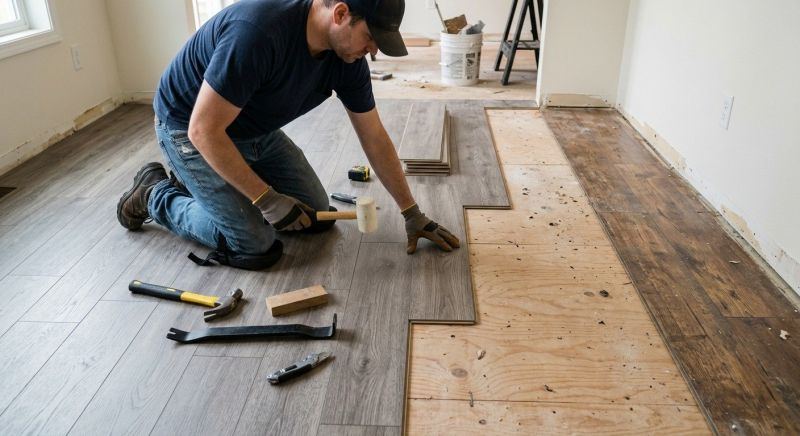 Laminate Floor Replacement in Owings Mills, MD