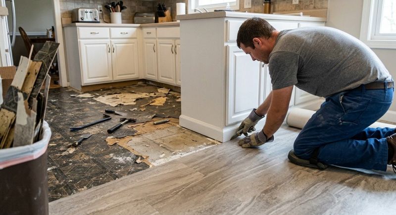 Linoleum Floor Installation in Linthicum Heights, MD