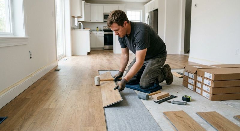 Vinyl Plank Floor Installation in Owings Mills, MD