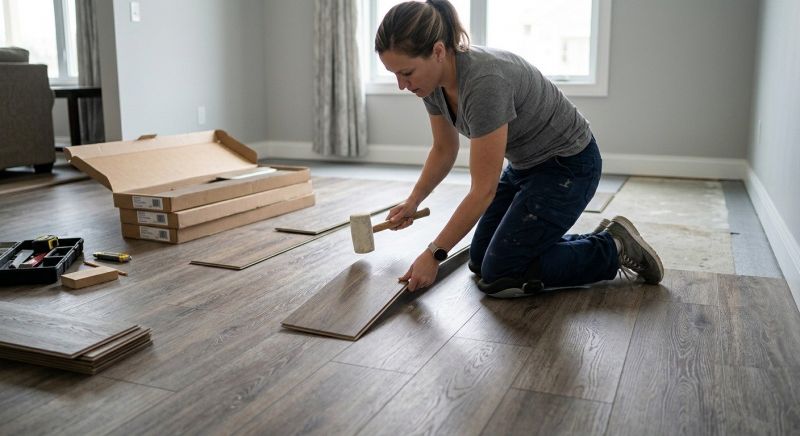 Vinyl Plank Floor Installation in Owings Mills, MD